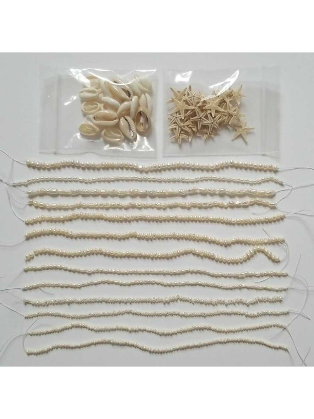 Real Natural Freshwater Pearls Cowrie Sea Shell Starfish Beads Jewelry Component
